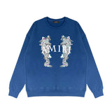 Amiri Long Sleeve Shirt Crew Sweatshirts Crew Neck Sweater