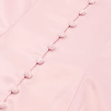 Women Dress Fall/Winter Pink V-neck Dress