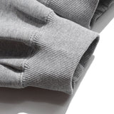 Unisex Winter Cotton Coat Letter Embroidered Top Retro Pullover Sweatshirt