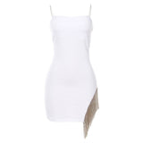 Women Dresses Summer Sexy Suspenders Backless Dress (Bla0420)