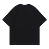 Men T Shirt Casual Couple Short Sleeve T-shirt Hip Hop Retro Half Sleeve T-shirt