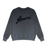 Amiri Long Sleeved Shirt Fashion Brand Crew Sweatshirts round Neck Sweater