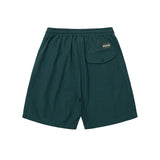 Men Shorts Retro Dark Green Casual Cargo Shorts