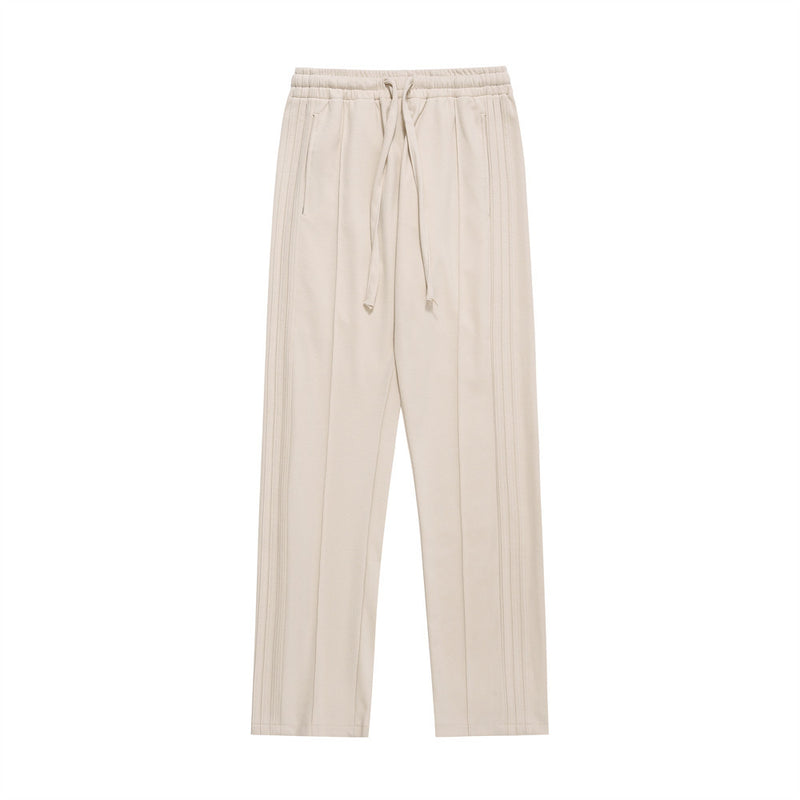 Men Sweatpants Casual Pants Men's Solid Color Straight Loose Track Pants