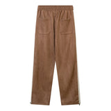 Men Sweatpants Casual Pants Stitching Printing Letters Straight-Leg Trousers
