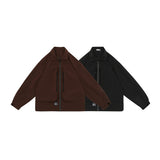 Unisex Jacket Large Pocket Loose Jacket Men and Women Spring and Autumn Coat