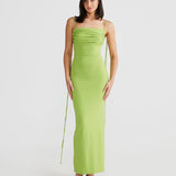 Women Dresses Sexy Backless Hollow Split Dress