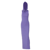 Women Dresses Summer Back Slit Sleeveless Dress
