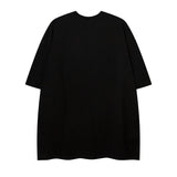 Men T Shirt Butterfly Graffiti Necklace Couple Short Sleeve T-shirt