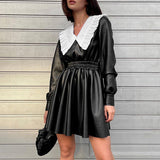 Women Dress Autumn Black Long Sleeve Dress