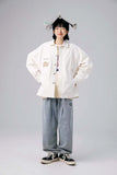 Unisex Jacket Fall Leather Tag Pocket Jacket Women's Clothing