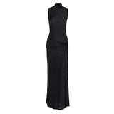 Women Dresses Spring Turtleneck Dress