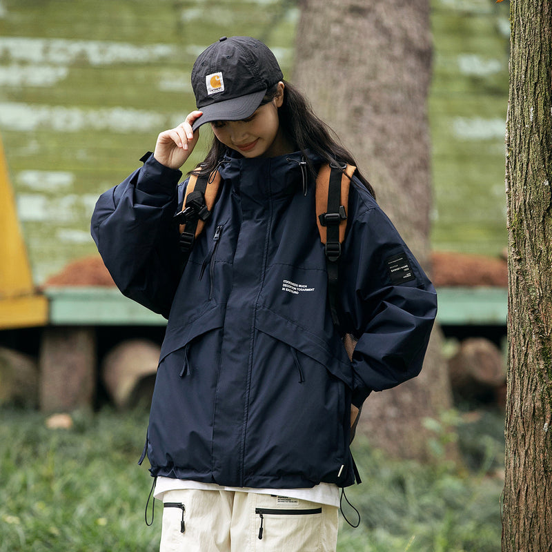 Unisex Jacket Autumn Windproof Hood Coat