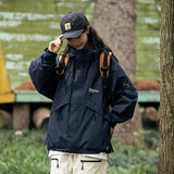 Unisex Jacket Autumn Windproof Hood Coat