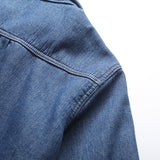 Women Jacket Autumn Winter Retro Denim Shirt Women Loose and Warm Coat