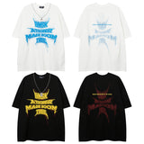 Men T Shirt Letter Necklace Short Sleeve T-shirt