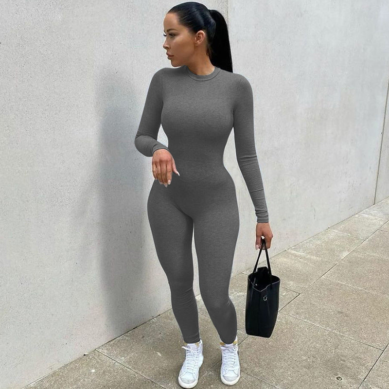 Women Jumpsuit Spring Slim-Fitting Yoga Sports Jumpsuit
