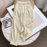 Women Sweatpants Casual Pants Women Elastic Waist Loose Harem Pants