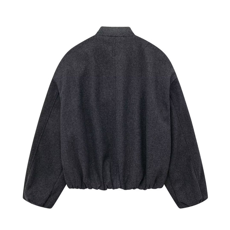 Women Jacket Loose Long Sleeve Jacket Casual Top Spring Bomber Jacket