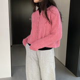 Women Cardigan Sweater Spring Cardigan Wool Slim Fit Sweater Y924