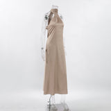 Women Dress Evening Dress Sexy Backless Slim Fit Fishtail Dress