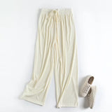Women Sweatpants Spring Snake Bone Pattern Wide Leg Pants Striped Straight Loose Casual Pants