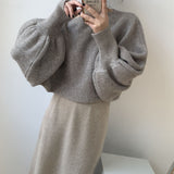 Women Winter Knitted Sweater Casual Style Sweater 8t3081