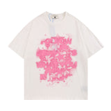 Men T Shirt Graffiti Printing Couple Short Sleeve T-shirt