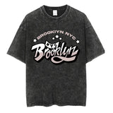 2024Gothic Brooklyn Tshirt Vintage Y2k T-Shirts Letter Print