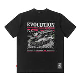 Men T Shirt Vintage Racing Half Sleeve T-shirt