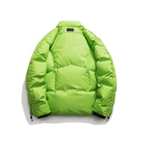Unisex Winter Cotton Coat Three-Dimensional Pocket Decoration Stand-up Collar down Jacket