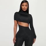 Women Jumpsuit Autumn Sexy One Shoulder Long Sleeve Jumpsuit