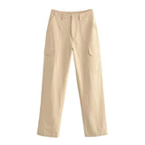 Women Sweatpants Multi-Pocket Cargo Casual Pants Trousers