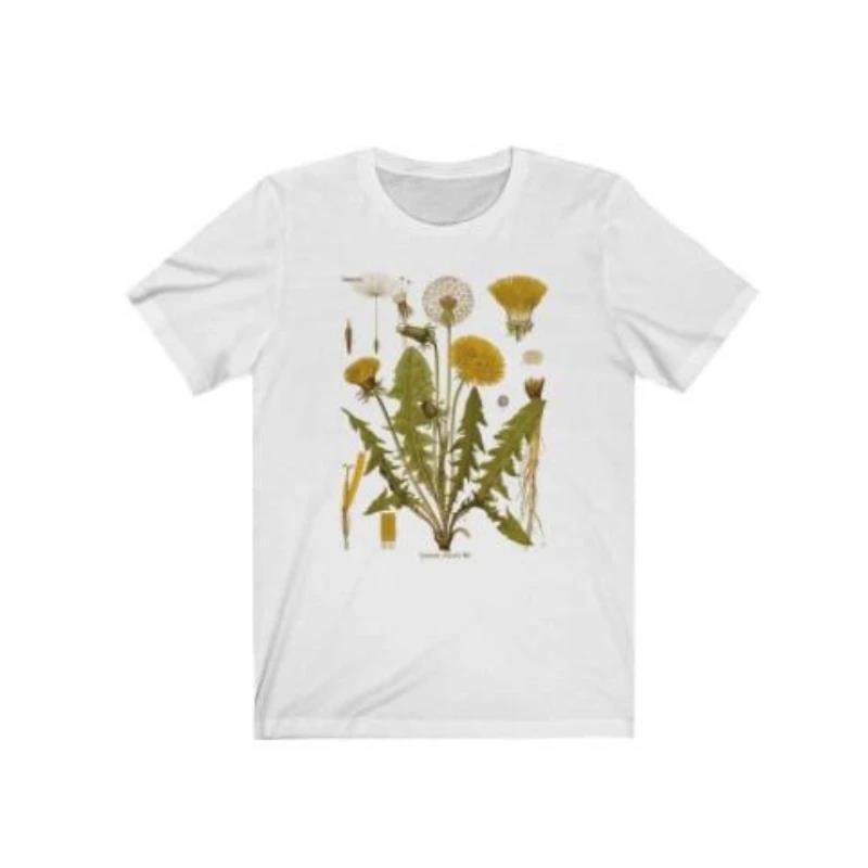 Dandelion Botanical Graphic Tshirt Hiking Shirt Botanical