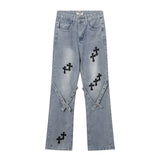 Women Pants Straight Jeans Loose Wide Leg Pants