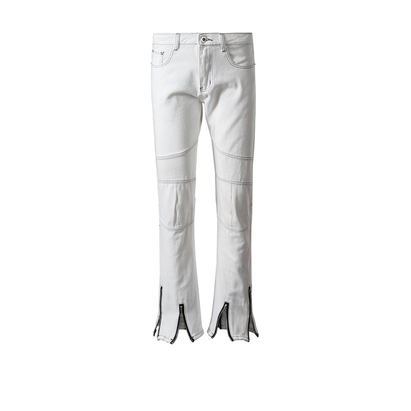MIJKO Men's Vintage Pants MIJKO Men's Women's Autumn and Winter Wide Feet Pants Jeans