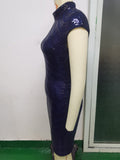 Women Evening Gown Sexy Retro Sequins Dress
