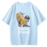 Garlic Bread Men T Shirt Graphic Vintage  Cotton