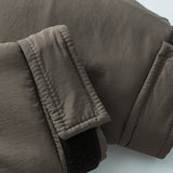 Unisex Winter Cotton Coat Three-Dimensional Large Pocket Cotton-Padded Clothes Retro Loose-Fitting Lightweight Thin Cotton-Padded Clothes