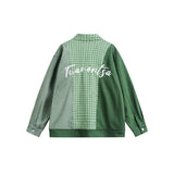 Unisex Jacket Houndstooth Coat Men and Women Loose Jacket