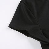 Women T-shirt Summer Sexy Hot Drilling Women's Cropped Top T-shirt