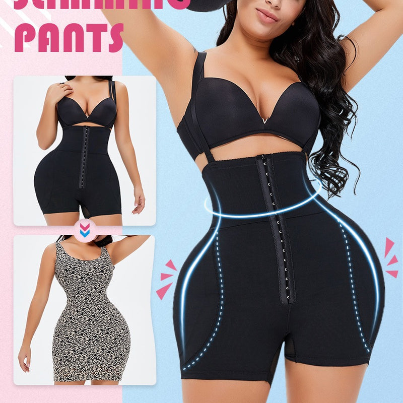 Shapewear Bodysuit Adjustable Straps Butt-lifting Design Hook Eye Closure