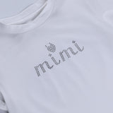 Women T-shirt Short Hot Diamond Alphabet Print Short Sleeve T-Shirt, Summer Top