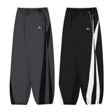 Women Sweatpants Vintage Sports Trousers Loose Wide-Leg Straight Pants Men and Women