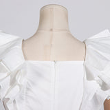 Women Dresses Spring V-neck Dress Long Dress (Qymy0409)
