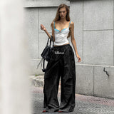 Women Tops Spring Alphabet Embroidery Trousers Casual Vest Tops