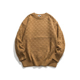 Unisex Sweater Winter Checkered Solid Color Sweater