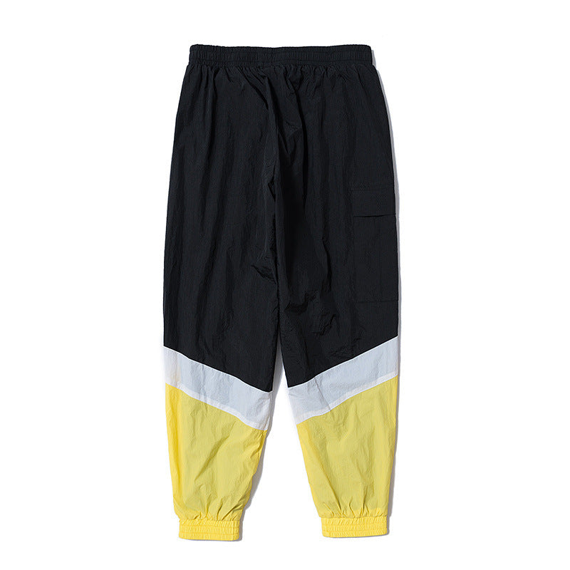 Vetements Pants Color Matching Casual Ankle Banded Pants