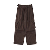 Women Sweatpants Retro Overalls Men and Women Loose Wide-Leg Casual Pants