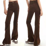 Women Sweatpants Autumn and Winter Corduroy Bell-Bottom Pants Casual Pants Trousers